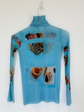 Acne Studios Light Aqua Turtleneck Top